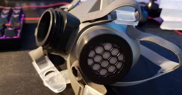 3m filtro esagono capsula continua nuotare 3D Modelli passatempo creatori utensili maschera 3d print model - Mito3D