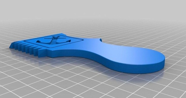 surf cire peigne porte clés ancre logo atypicalengineer808 3D modèles sports Extérieur chose universelle 3d print model - Mito3D