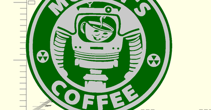 bochornoso cafe logo petr novacek descargar gratis stl modelo imprimiblescom 3d modelos Arte diseño 2d platos logos Fallout New Vegas 3d print model - Mito3D