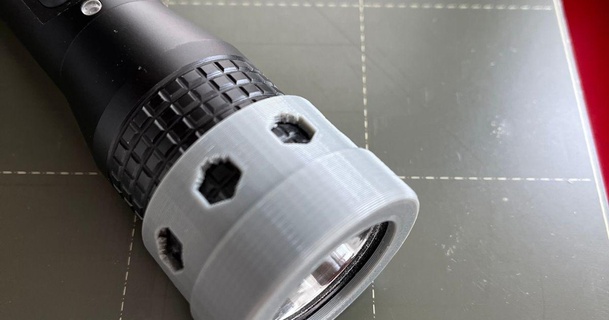 tac light cap aussie artist 3D Models Hobby & Makers Other Ideas protector flashlight 3d print model - Mito3D
