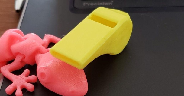 classic whie idex 3D Models Toys & Games Outdoor whistle thingiverse whistles emergencywhistle 3d print model - Mito3D