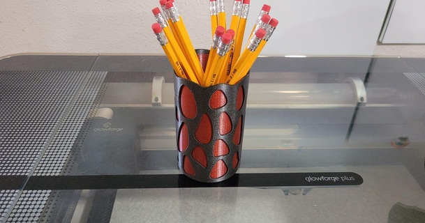 pencil cup mocodroid 3D Models Hobby & Makers Organizers voronoi pencilholder pencilcup 3d print model - Mito3D