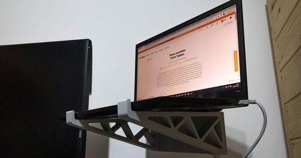 notebook monitor mount kubasaries 3D Models Gadgets Computers holder 100 vesa 3d print model - Mito3D