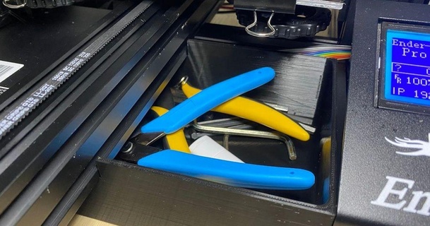 ender 3 pro front drawer rpanachi 3D Models Printers Accessories thingiverse ender3pro 3d print model - Mito3D