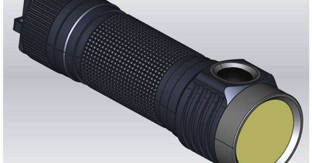 emisar d4v2 scale wuspy 3D Models Hobby & Makers Electronics flashlight 3d print model - Mito3D