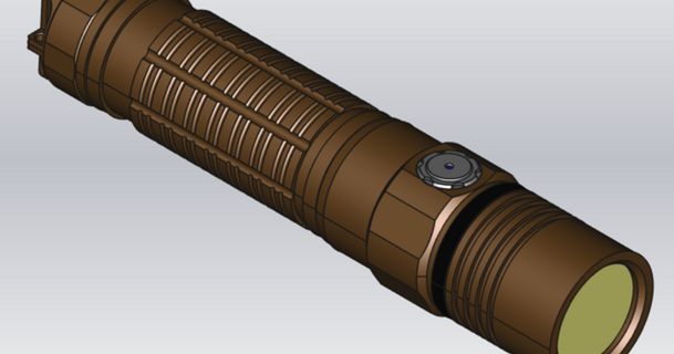 thrunite tc15 scale wuspy 3D Models Hobby & Makers Electronics flashlight 3d print model - Mito3D