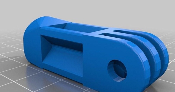 personnalisé Go Pro montures skyflex bras 40mm hache 30 degr pierre 3D modèles gadgets photo vidéo chose universelle 3d print model - Mito3D