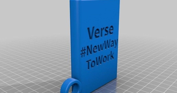 portecl versetto newwaytowork pierre 3D Modelli moda Accessori thingiverse personalizzato 3d print model - Mito3D