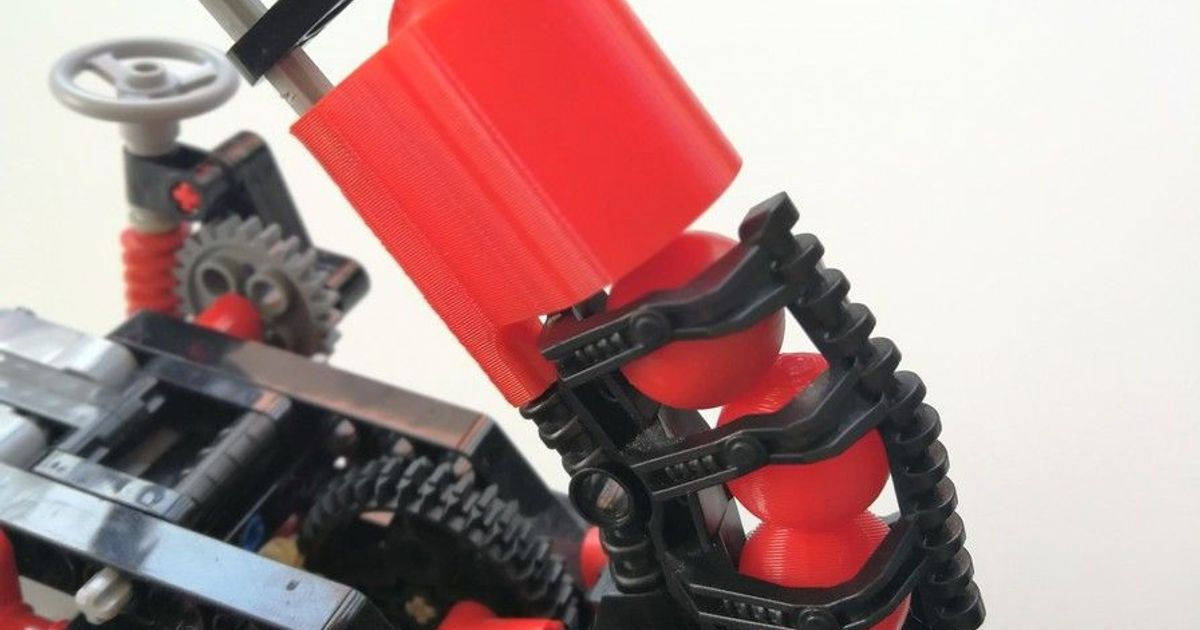 Lego técnica tirador revista extensión tormentas mentales andreas 3D modelos pasatiempo hacedores RC robótica pelota thingiverse 3D print model - Mito3D