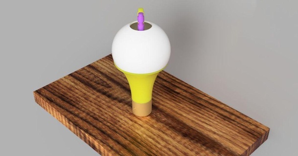 luz caneta Wayne 3D modelos arte Projeto designs 3d print model - Mito3D