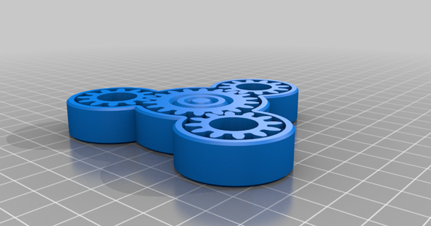 another gear fidget nicoconex 3D Models Gadgets Other thingiverse 3d print model - Mito3D