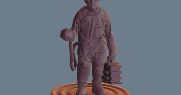 3d impresión nerd súper héroe marcelo chaves 3D modelos Arte diseño esculturas superhéroe 3dprinting joel 3dprintingnerd 3d print model - Mito3D