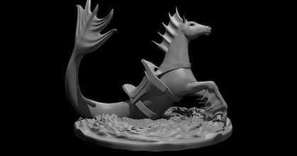 ippocampo aggiornato mz4250 Scarica gratuito stl modello printablescom 3d Modelli giocattoli Giochi tavola cavallo 3d print model - Mito3D