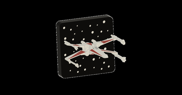 x wing rotasyon gösterge iz laboratuarlar 3D modeller yazıcılar Aksesuarlar ekstrüder Yıldız Savaşları Uzay 3d print model - Mito3D