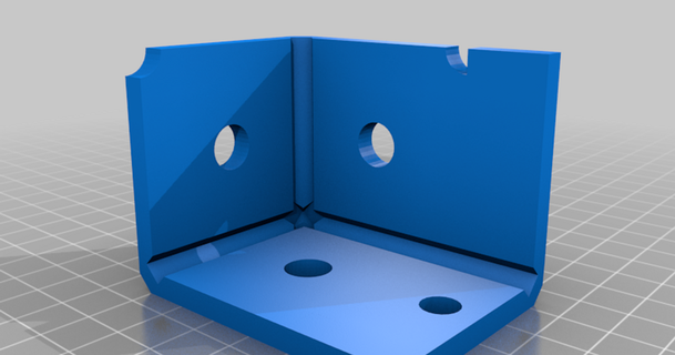 esquina estante abrazadera extra pugpatatacuerpo 3D modelos casa equipo thingiverse 3d print model - Mito3D