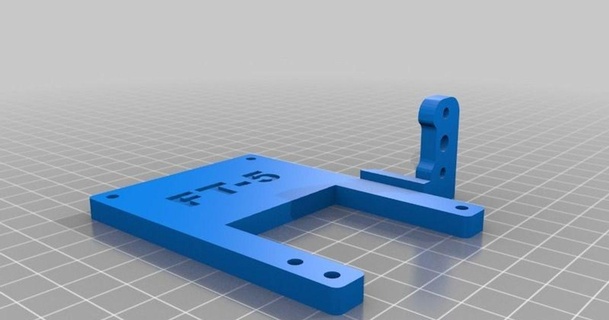 aeroshuttle ft5 Bltouch ön Evet 3D modeller 3D yazıcılar yazıcı parçalar yükseltmeler şeytani Bltouchmount e3dtitanaero folgertechft5 3d print model - Mito3D