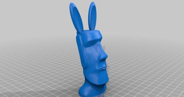 easter island bunny ioiiooo 3D Models Hobby & Makers Other Ideas thingiverse 3d print model - Mito3D