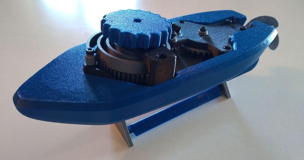 stand windup bathtub boat madp 3d 3D Models Toys & Games Vehicles 3d print model - Mito3D