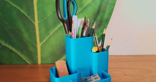 desk organizer pen holder extrutim 3D Models Household Office cup pencil 3d print model - Mito3D