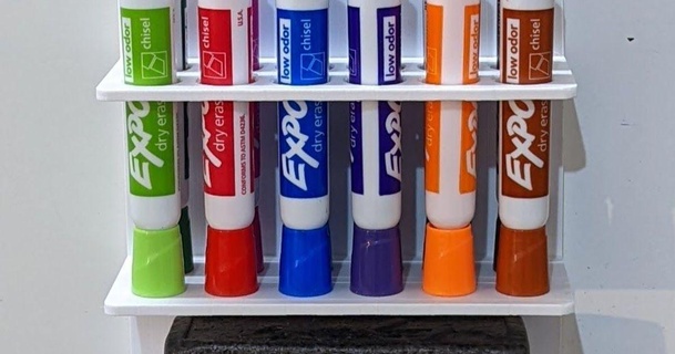 whiteboard marker eraser holder mightworks 3D Models Household Office dry markers erase 3d print model - Mito3D