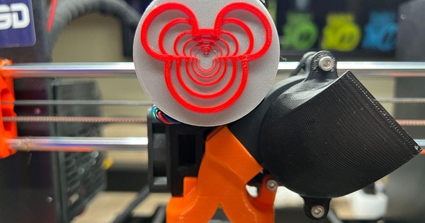 Mickey 3d chaîne tunnel moteur visualiseur voile nuit 3D modèles 3D imprimantes imprimante pièces mises niveau disney Mickey Mickey souris visualiseur motorisé 3d print model - Mito3D
