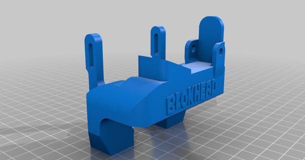 lighter bullseye blokhead 5015 fan duct mistic100 3D Models Printers Other Printer Parts & Upgrades thingiverse coolingduct 3d print model - Mito3D