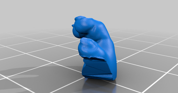 Baby Yoda Hand Reparatur Kit Fischlein 3D Modelle Kunst Design Skulpturen thingiverse 3d print model - Mito3D