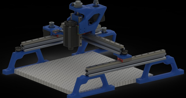 lil ' blu desktop cnc laser papà amichevole robot 3D Modelli passatempo creatori utensili taglio 3018 thingiverse macchina cnc3018 3d print model - Mito3D