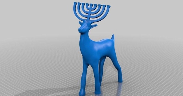 hanukkah Rudolph ross 3D Modelli domestico Casa attrezzature thingiverse 3d print model - Mito3D