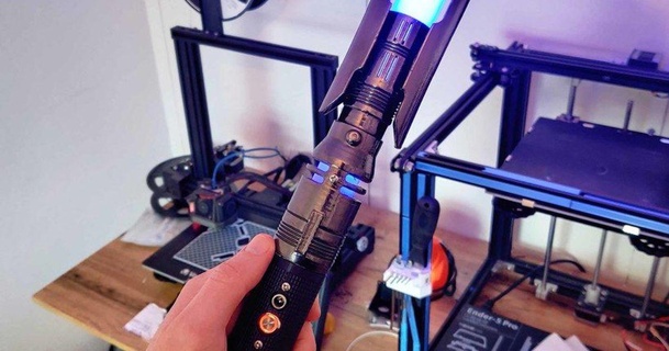 cal dauerte 39 gefallen Auftrag Lichtschwert Xenopixel kompatibel Graham 3D Modelle Hobby Macher Ideen Krieg Sterne ausfallen Jedi Neopixel 3d print model - Mito3D