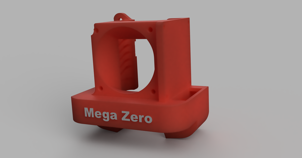 mega mini satsana 40mm ventilador logotipo lente monte independente 3D modelos impressoras impressora partes Atualizações qualquercubicmegazero megazero1 megazero2 3d print model - Mito3D