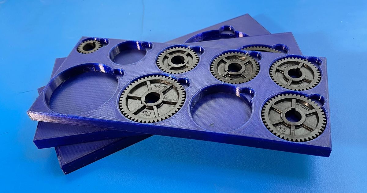 Mini Drehbank Veränderung Getriebe Tablett lie flat Höhlenmensch 3D Modelle Hobby Macher Veranstalter Hafenfracht minilathe 3D print model - Mito3D