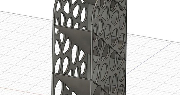 Kalemlik Voronoi saipanda8801 3D modeller ev halkı ofis masa düzenleyici şeytani geeetechi3prob 3d print model - Mito3D