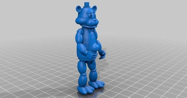 fnaf freddy fazbear robusto pr3sidentspence 3D modelos brinquedos jogos açao figuras estátuas thingiverse 3d print model - Mito3D