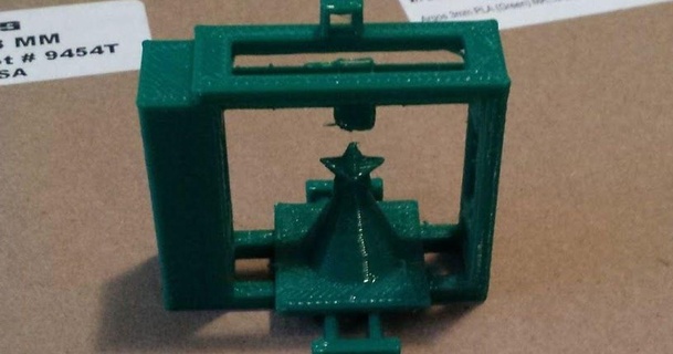 lulzbot taz 6 enfeite tecido rainha 3D modelos casa equipamento decoração Natal 3dprinter thingiverse 3d print model - Mito3D