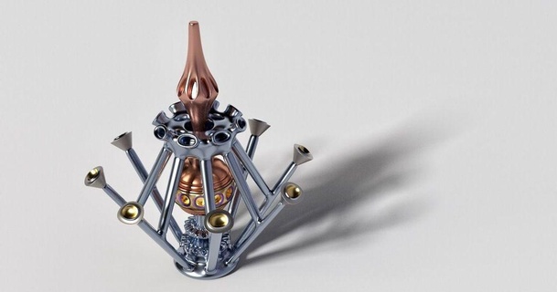 drone engine steedmaker 3D Models Art & Design Sculptures decoration trophy art sculpture 3d print model - Mito3D