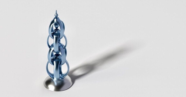 cascateando desentupidor corceleiro 3D modelos arte Projeto designs decoração troféu escultura 3d print model - Mito3D