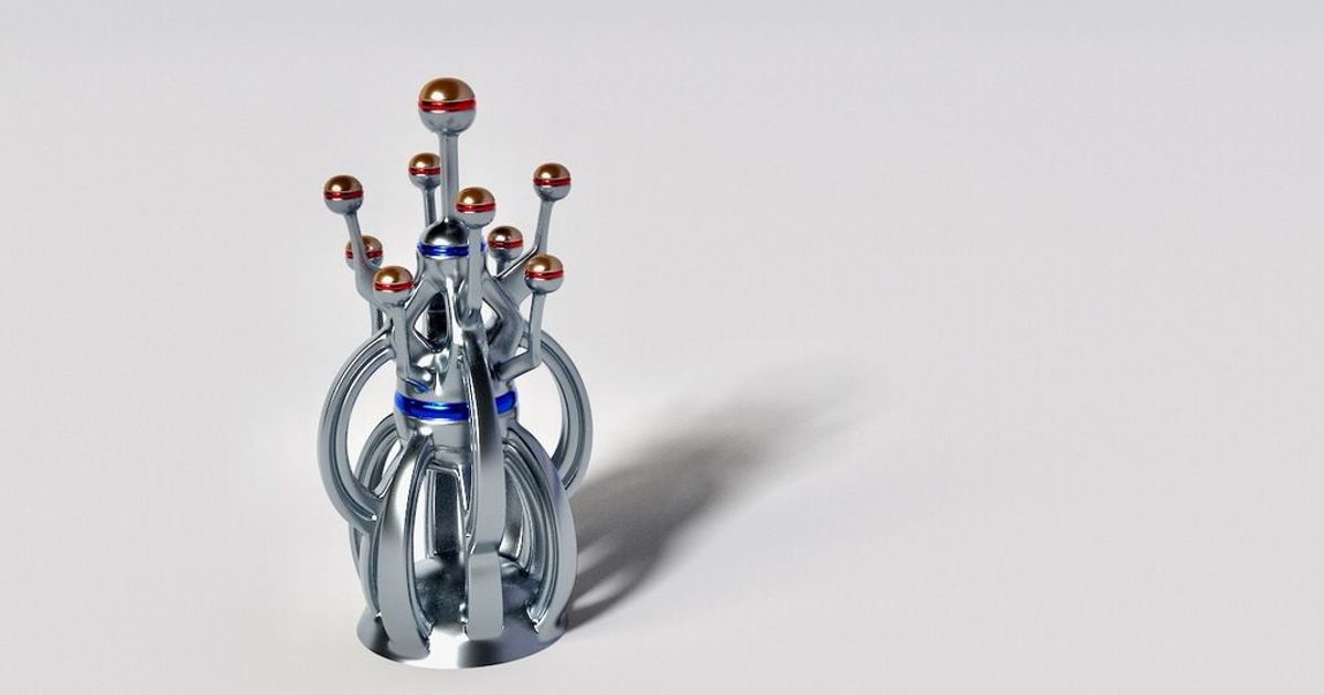 atomico motore destriero 3D Modelli arte design sculture trofeo scultura premio 3D print model - Mito3D