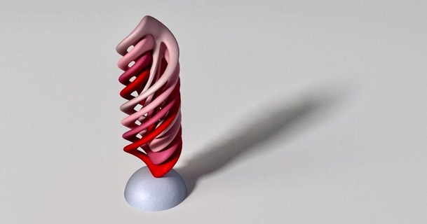 curvature spiral trophy steedmaker 3D Models Art & Design Other Designs decoration decor art sculpture 3d print model - Mito3D