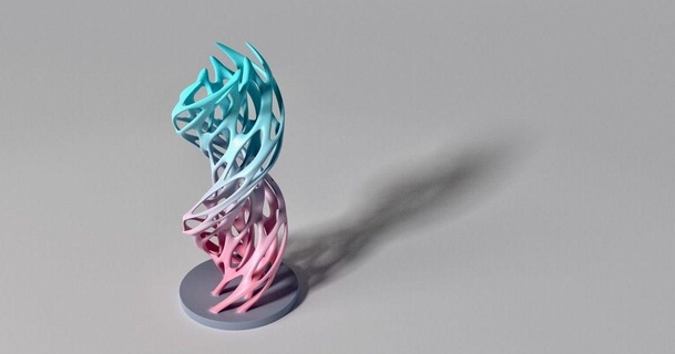 interdependence steedmaker 3D Models Art & Design Sculptures trophy design art abstract award 3d print model - Mito3D