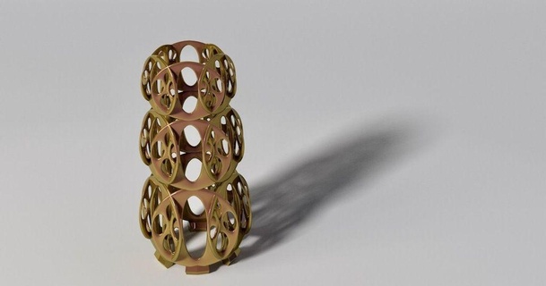 kreisförmig Rekursion Rossmacher 3D Modelle Kunst Design Designs Dekoration Trophäe Skulptur 3d print model - Mito3D