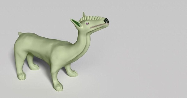 estrangeiro fera corceleiro 3D modelos arte Projeto esculturas animal estatueta miniatura masmorras Dragões 3d print model - Mito3D