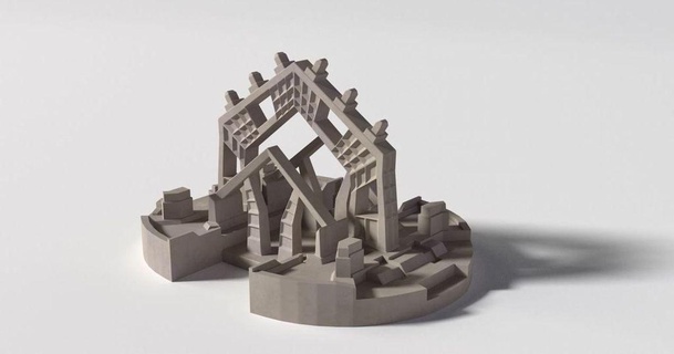 santuario miniaturas corcel 3D modelos juguetes juegos aire libre terreno diseño miniatura castillo ornamento 3d print model - Mito3D
