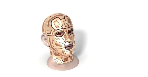 cyborg testa destriero 3D Modelli arte design sculture robot fallimento scultura miniatura 3d print model - Mito3D