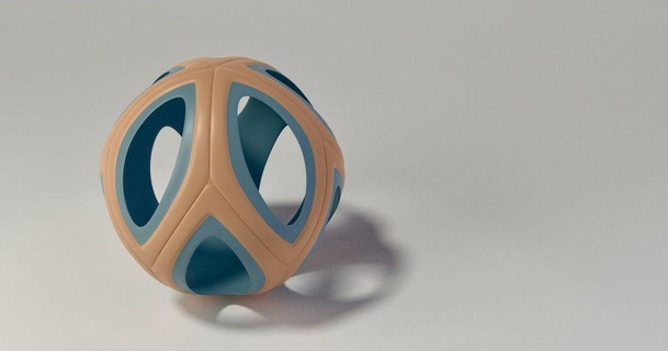 rollerball y-factor simplified steedmaker 3D Models Art & Design Other Designs design art ball sculpture math 3d print model - Mito3D