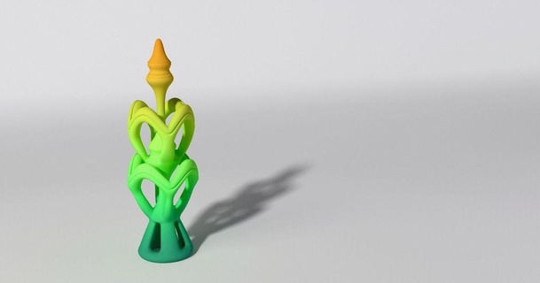 Deney 1 atçı 3D modeller Sanat tasarım heykeller dekorasyon ganimet bitki heykelcik 3d print model - Mito3D