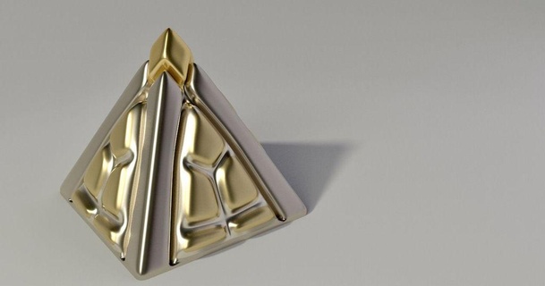 triangular experimentar corceleiro 3D modelos arte Projeto designs triângulo matemática pirâmide thingiverse 3d print model - Mito3D