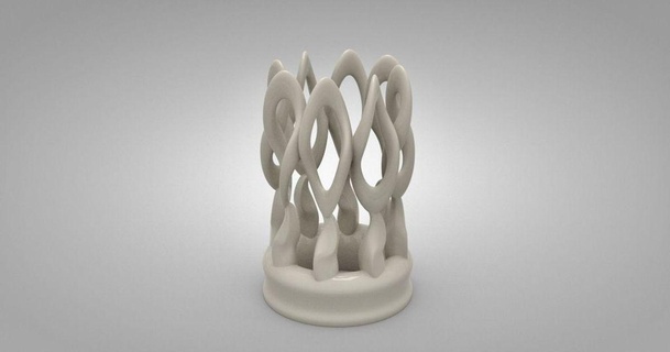 curlicue design steedmaker 3D Models Art & Design Other Designs trophy art award math recursive 3d print model - Mito3D