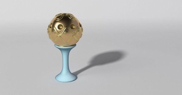 meditazione sfera destriero 3D Modelli arte design sculture decorazione trofeo Natale palla scultura 3d print model - Mito3D