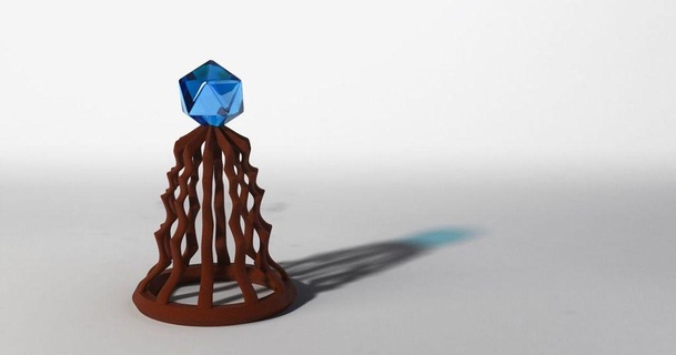 Kristall Sockel Rossmacher 3D Modelle Kunst Design Skulpturen Dekoration Trophäe vergeben 3d print model - Mito3D